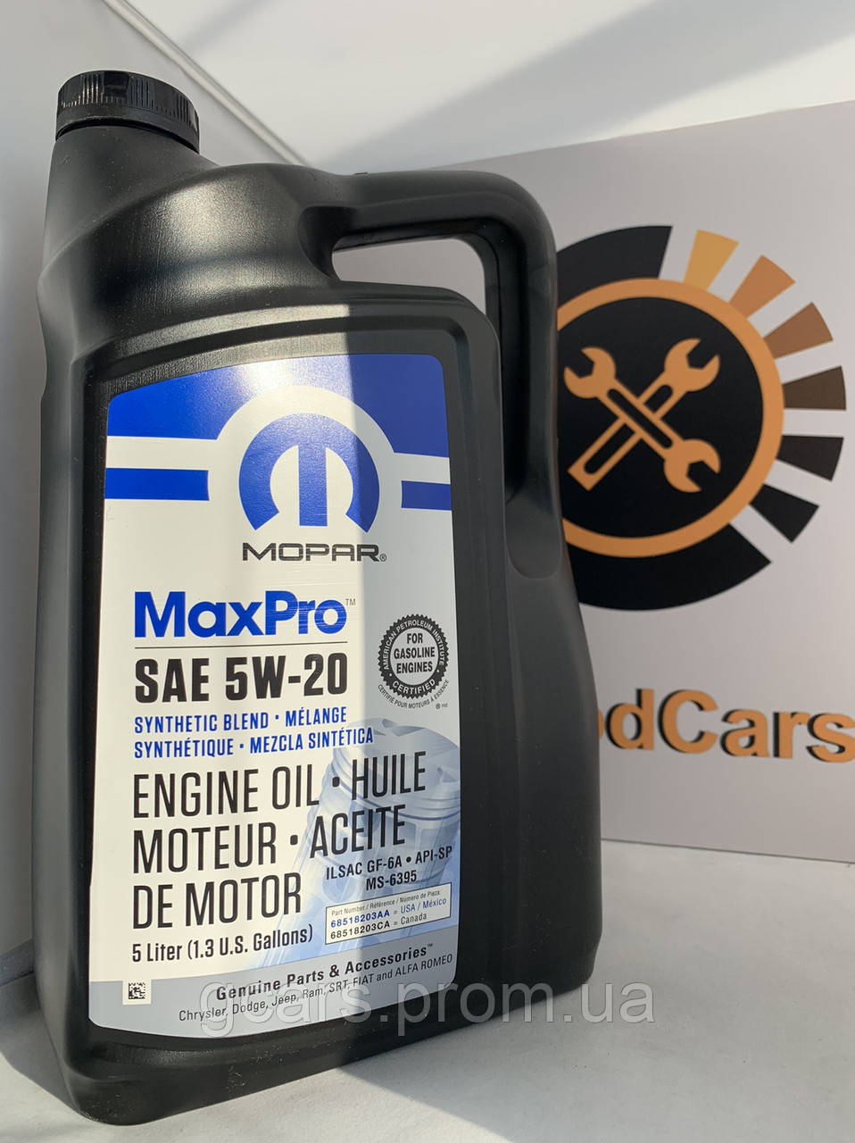 

Mopar MaxPro 5W-20, 5л (68218891AC)