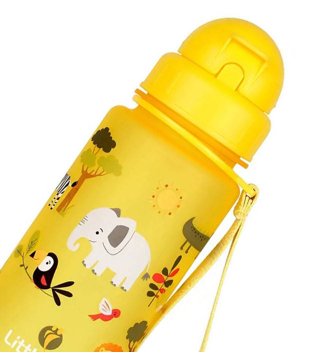 Пляшка для води дитяча Little Life Water Bottle 400ml Жовтий, фото 2