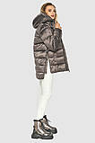 Куртка жіноча зимова з блискавками з боків Kiro Tokao - 60041, фото 6