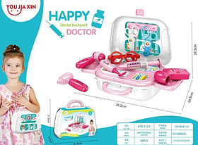 Дитячий валізку "HAPPY DOCTOR" 13 деталей / набір доктора