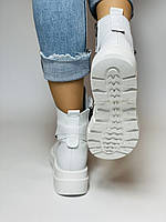 Mario Muzi. Туреччина. Зимові черевики на натуральному хутрі з білої натуральної шкіри. Розмір 36 37 38 39, фото 3