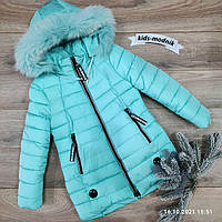 Куртка зимова "НМ-05" 128-152 см Колір бірюзовий