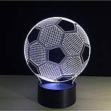 3D Светильник Мяч, Подарок лучшему другу на др, Прикольный подарок другу на др, фото 5