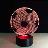 3D Светильник Мяч, Подарок на день Валентина мужчине, Мужчине подарок, Подарки на 14 февраля, фото 2