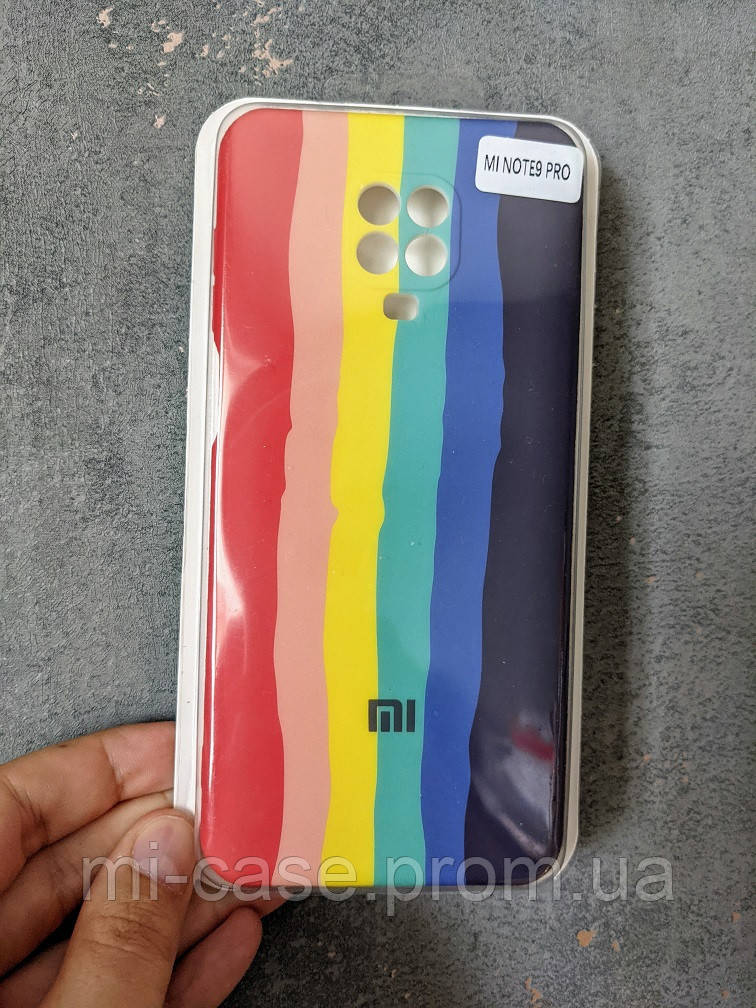 

Силиконовый чехол для Xiaomi Redmi Note 9 Pro Радуга защита камеры, Разные цвета