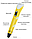 3D ручка з LCD дисплеєм 3DPen Hot Draw 3 Yellow+Дощечка+Ножиці+Комплект еко пластику для малювання 109, фото 3