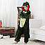 Детский Костюм Кигуруми, Пижама дракон зеленый для детей на взрослых детские Костюмы пижамы кингуруми кенгуру, фото 2