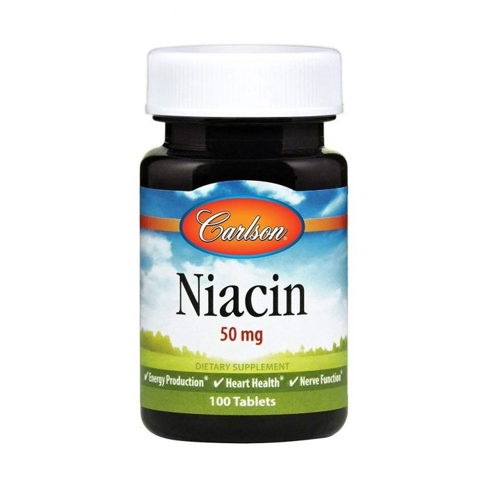 

Ниацин Витамин B3 (Niacin Vitamin B3) 50 мг 100 таблеток