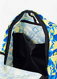 Стильный женский рюкзак сумка городской, повседневный, спортивный, для поездок желто-синий, фото 5