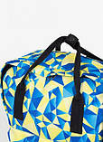 Стильный женский рюкзак сумка городской, повседневный, спортивный, для поездок желто-синий, фото 3