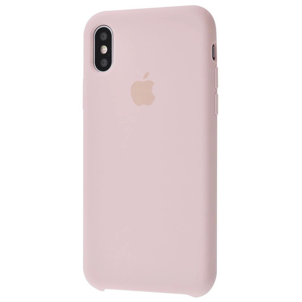 

Чохол-накладка Silicone case для IPhone X/Xs Pink Sand пудра, Светло-розовый