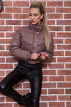 Куртка жіноча коротка, демісезонна 182R2806 Капучіно L M XL XXL