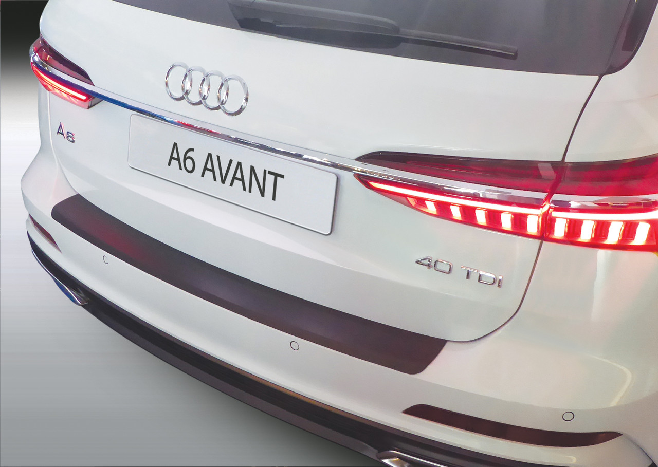 Пластиковая защитная накладка на задний бампер для Audi A6 Avant / S-line 09.2018+, фото 2