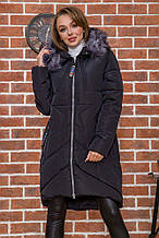 Куртка жіноча демісезонна довга 167R828 колір Чорний L M S XS
