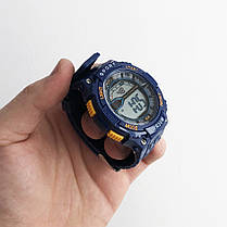 Годинник наручний Polit, в коробці. Колір: синій з помаранчевим, фото 2