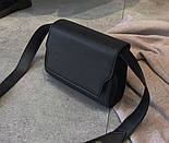 Красивая чёрная  женская сумка в классическом стиле Nely, фото 5