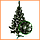 Искусственные ёлки 2,2  европейская белые кончики, Красивая новогодняя елка ПВХ с инеем, фото 9