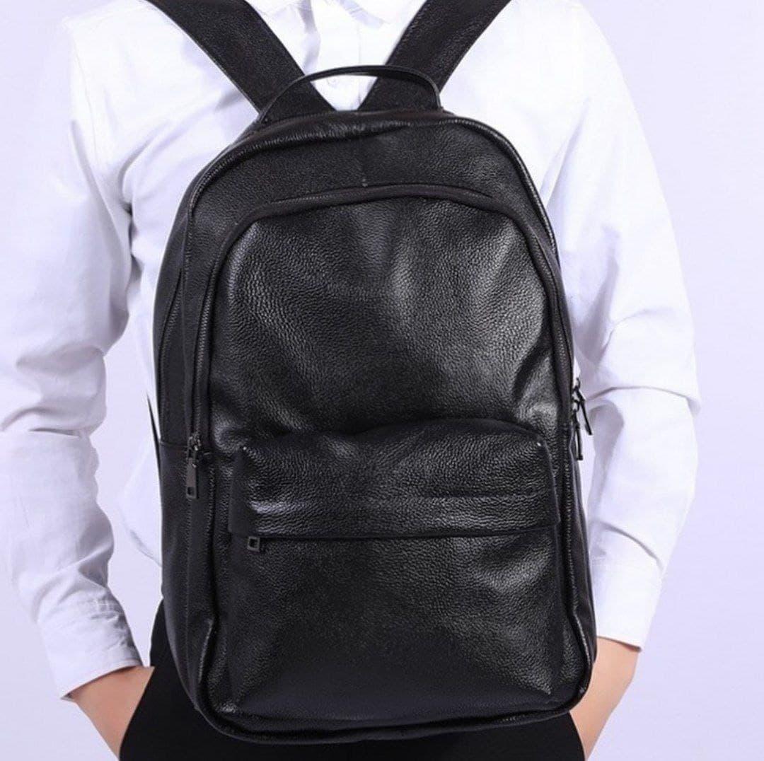 

Мужской кожаный рюкзак черный. Рюкзак городской для ноутбука Tiding Bag B2-07345A черный