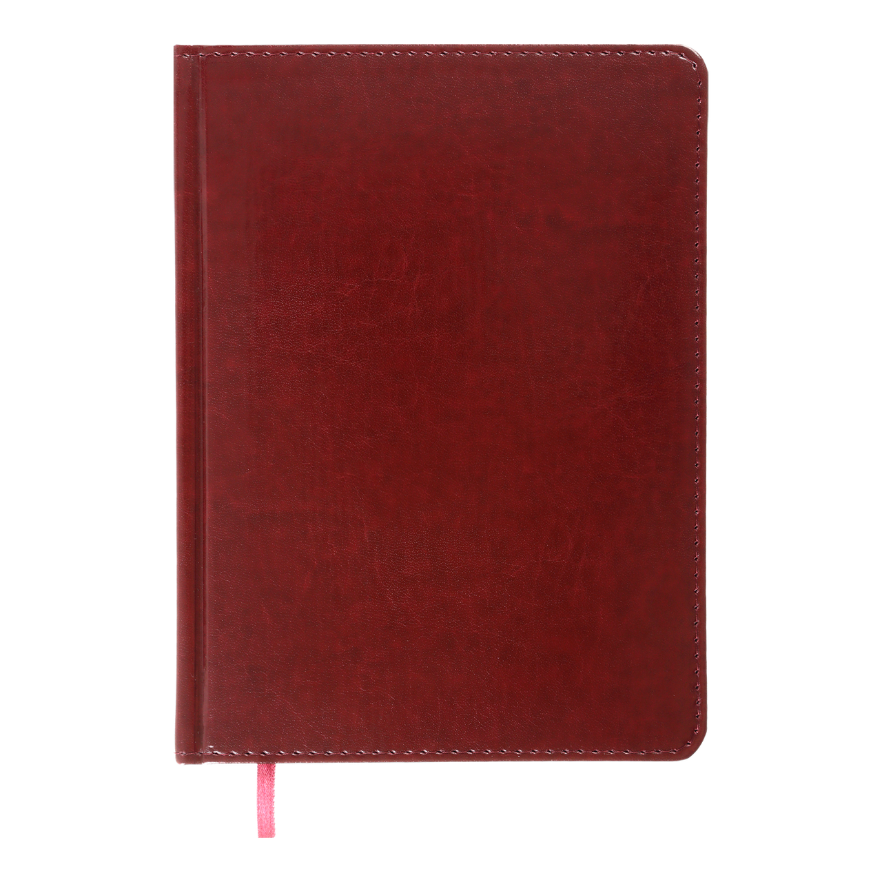 Щоденник недатований BRAVO, A5, темно-червоний, штучна шкіра/поролон