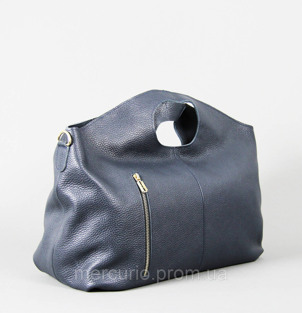 

Большая кожаная сумка SHARLOTA от Mercurio, Темно-синий