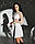 Короткое платье с расклешенной юбкой и вставками из сетки с блестками на талии (р.S, M) 66PL3070Q, фото 5