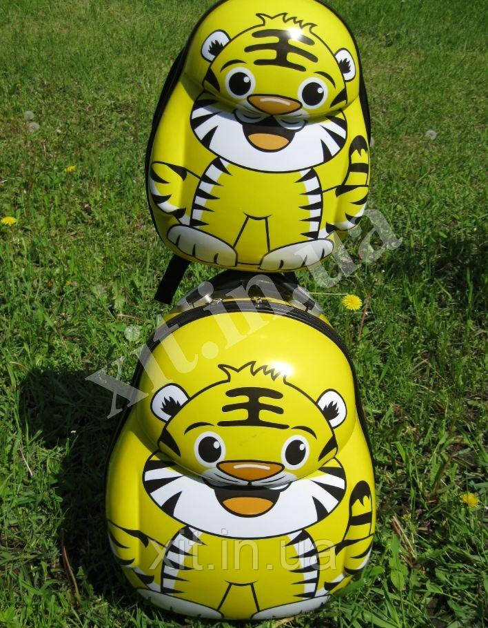 Детский дорожный набор - чемодан и рюкзак  Тигрёнок. Чемодан Тигр. Купить детский чемодан.