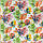 Уличная ткань дралон яркий тропический принт тефлон Испания 88269v5, фото 3