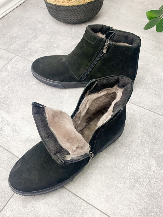 Угги мужские зимние из нубука черные ботинки на меху мужская обувь Rosso Avangard Y-G Black Navi Vel