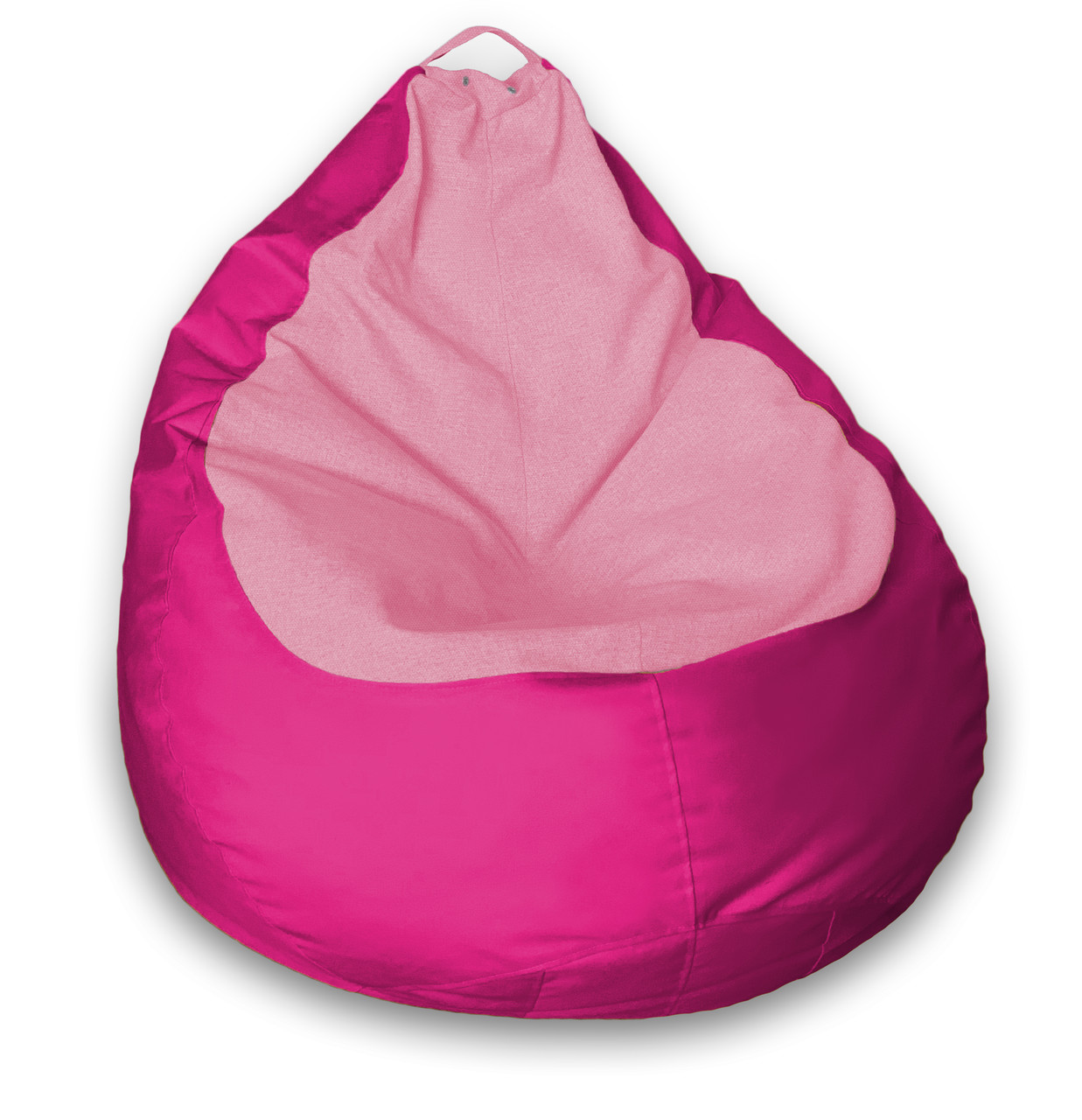 

Кресло Мешок Пуфик Груша Премиум Средний размер Малиновый + Розовый