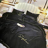 Полуторное постельное белье высокого качества из сатина 150*220 см, фото 4