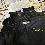 Полуторное постельное белье высокого качества из сатина 150*220 см, фото 5