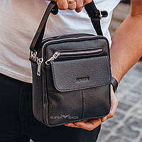 Чоловіча сумка через плече в чорному кольорі Tiding Bag SM8-235A, фото 1