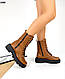 40 розмір Жіночі коричневі черевики натуральна шкіра Зима, фото 6
