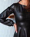 Сукня приталеное міді чорного кольору, фото 2