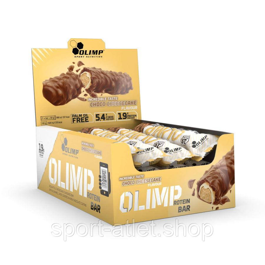

Батончик Olimp Protein bar, 12*64 грамм Шоколадный чизкейк