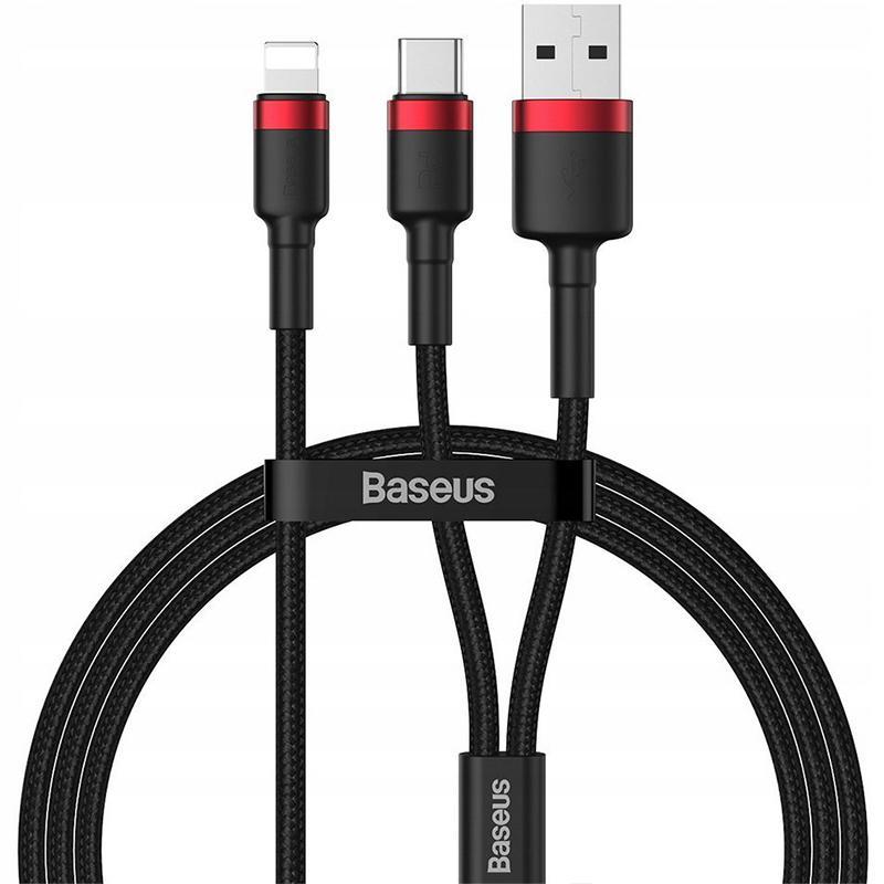 USB кабель Lightning Type-C + USB Baseus -1