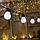 Светодиодная гирлянда NikoLа новогодняя нить с матовыми шариками 4 метра и 20 led, теплый белый, фото 5