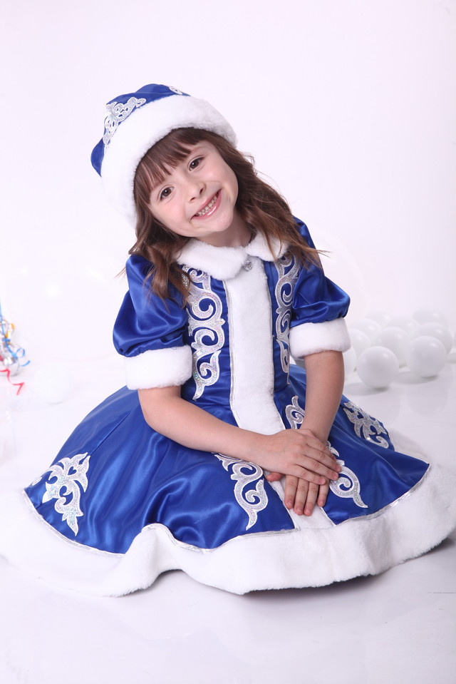 Детский карнавальный костюм Снегурочка