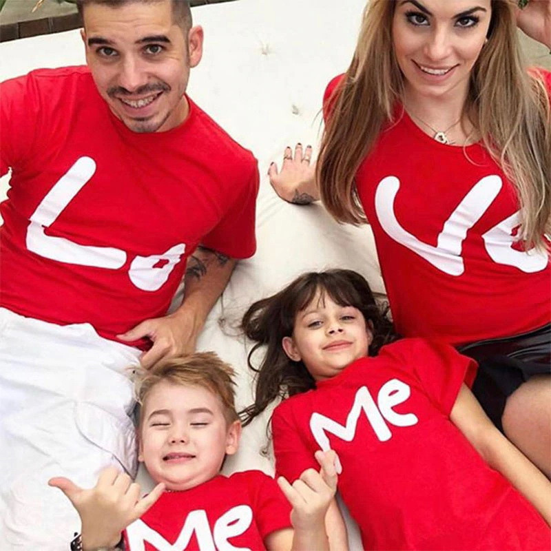 Футболки Фэмили Лук Family Look для всей семьи "Love me" Push IT