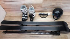 Комплект BLIZZARD лыжи 139 см, сапоги 24.5 см - размер 38.2, шлем, палки, очки домовичок техно, фото 2