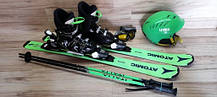 Комплект ATOMIC лыжи 100 см, сапоги 21.5 см - размер 33, шлем, палки, очки домовичок техно, фото 3
