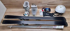 Комплект DYNAMIC лыжи 130 см, сапоги 24.5 см - размер 38, шлем, палки, очки домовичок техно, фото 3