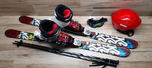 Комплект K2 лыжи 124 см, сапоги 24.5 см - размер 38, шлем, палки, очки домовичок техно, фото 3