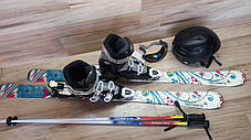 Комплект TECNOPRO лижі 130 см, черевики 24.5 см - розмір 38, шолом, палиці, окуляри, фото 2