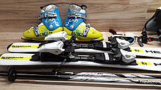 Комплект HEAD лыжи 97 см, сапоги 20.5 см - размер 32-33, шлем, палки, очки домовичок техно, фото 2