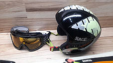 Комплект ROSSIGNOL лыжи 130 см, сапоги 24.5 см - размер 38.5, шлем, палки, очки домовичок техно, фото 3
