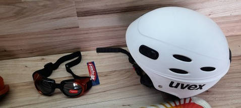 Комплект DYNASTAR лыжи 100 см, сапоги 21 см - размер 32.5, шлем, палки, очки домовичок тулс, фото 3