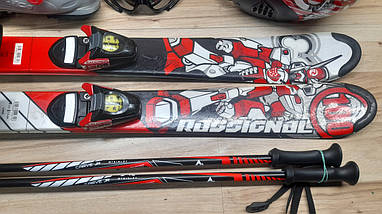 Комплект ROSSIGNOL лыжи 100 см, сапоги 21.5 см - размер 33, шлем, палки, очки домовичок тулс, фото 3