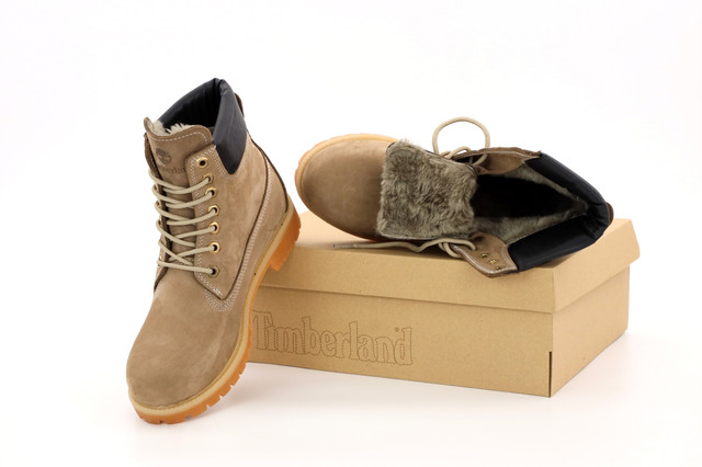 Мужские зимние ботинки Timberland Light Brown фото