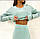 Жіночий спідничний костюм з спідницею міді і укороченою кофтою (р. 42-46) 79KO2167, фото 7